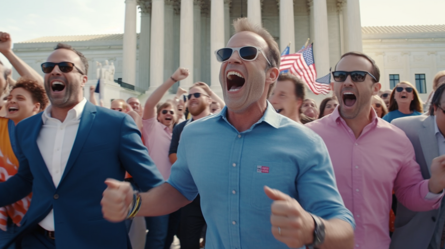 Punsters Protesting the Supreme Court 